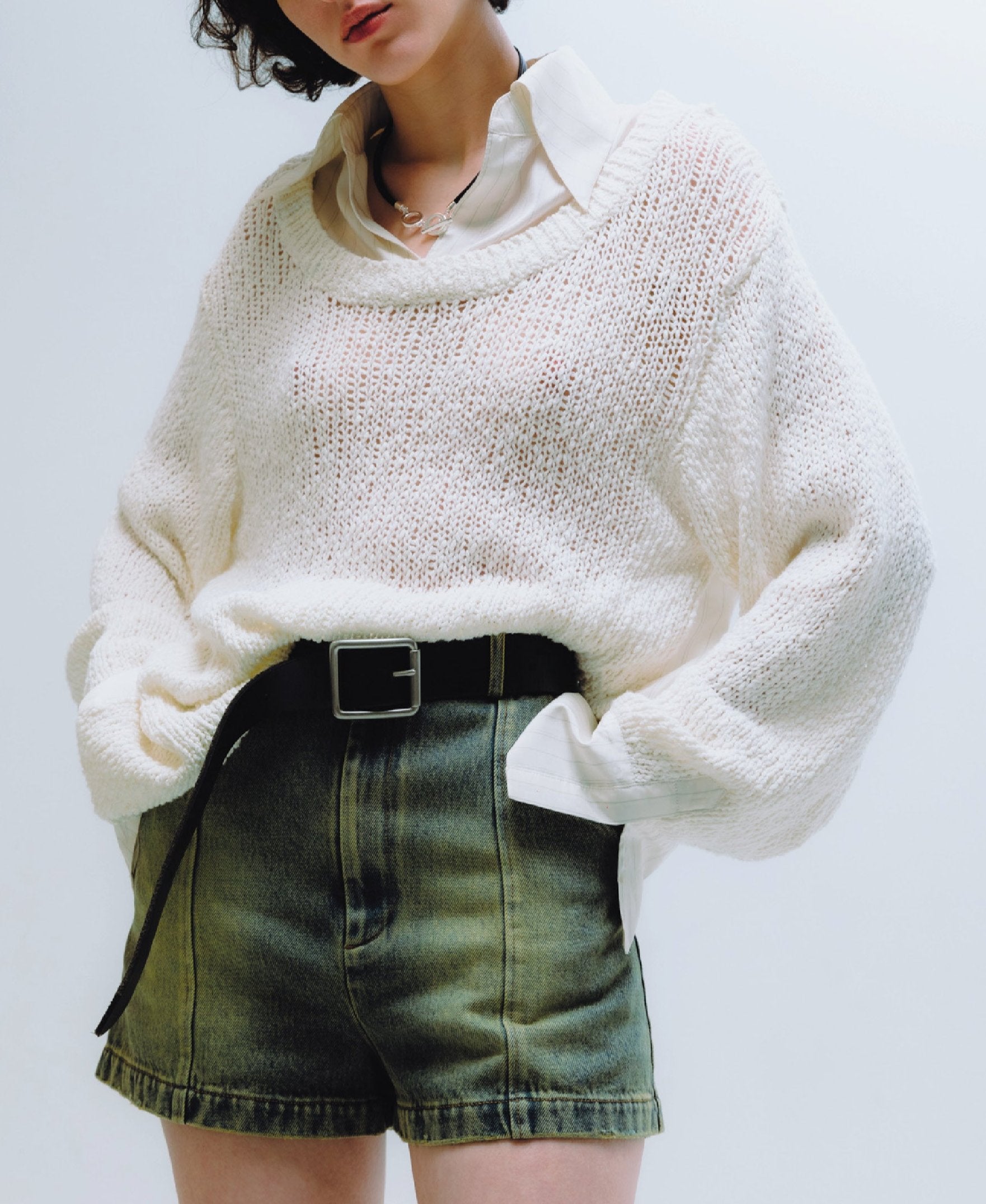Long Sleeve Double Layer Pull-over
